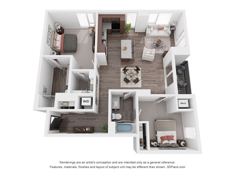 C3 Floor Plan at Maven on Broadway, Rochester, MN, 55904